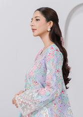 QPrints By Qalamkar Embroidered Lawn 3 Piece Unstitched Suit QLM25QP D-EM-03A JADE